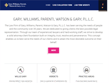 Tablet Screenshot of garylawgroup.com